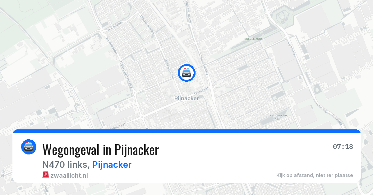 Wegongeval in Pijnacker — 12 jun 2026