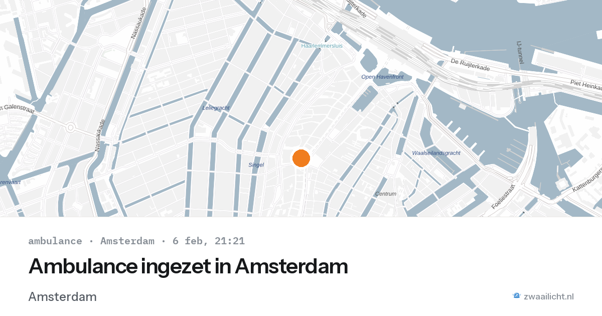 Ambulance ingezet in Amsterdam — 6 feb 2026