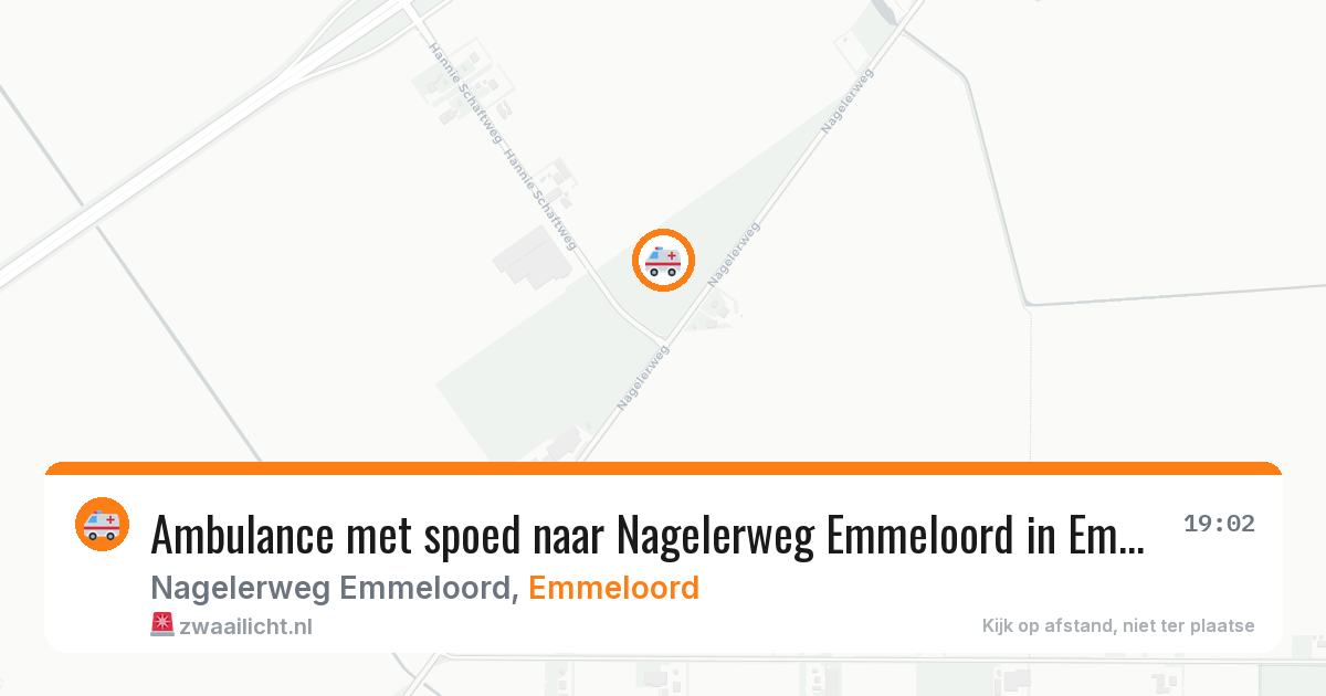 Ambulance met spoed naar Nagelerweg Emmeloord in Emmeloord — 20 jul 2026