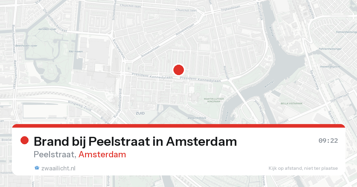Brand bij Peelstraat in Amsterdam — 23 aug 2026
