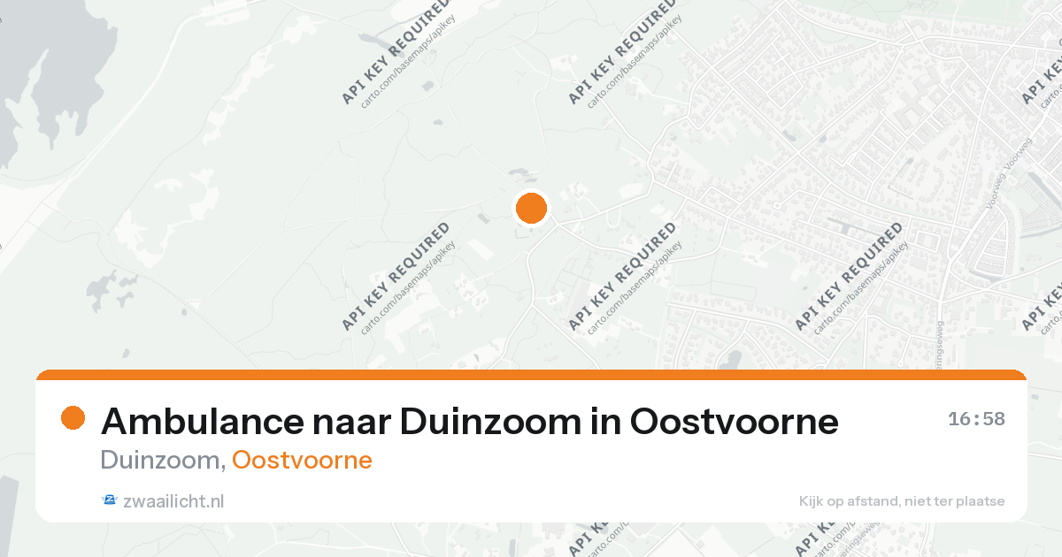Ambulance naar Duinzoom in Oostvoorne — 26 aug 2026