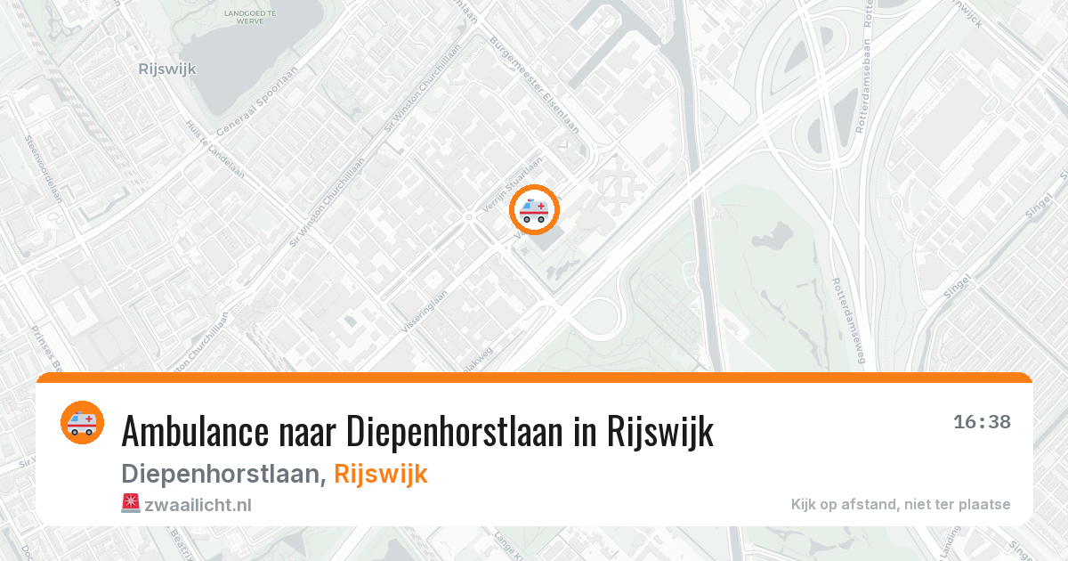 Ambulance naar Diepenhorstlaan in Rijswijk — 26 mrt 2026