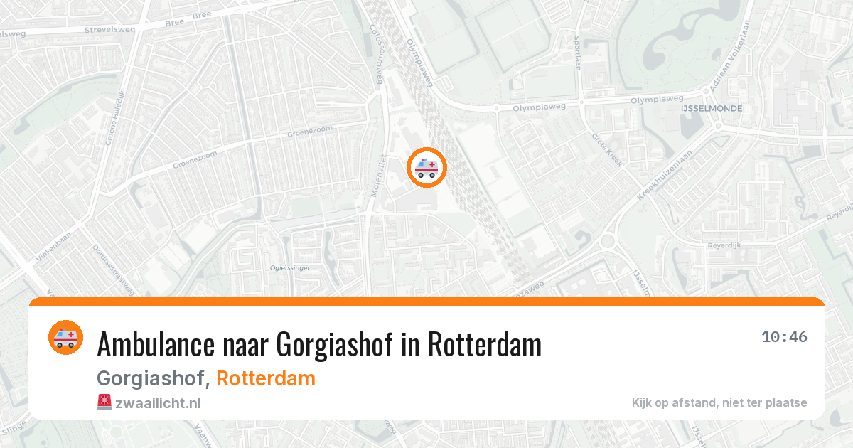 Ambulance naar Gorgiashof in Rotterdam — 24 jun 2026