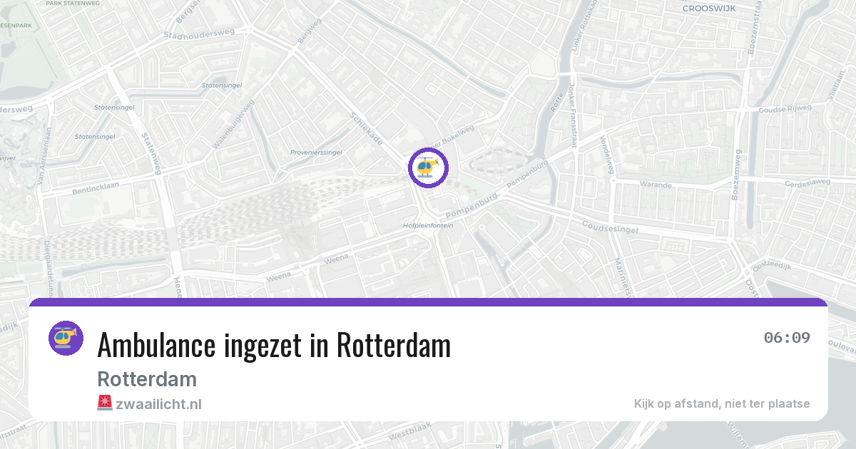 Ambulance ingezet in Rotterdam — 7 mei 2026