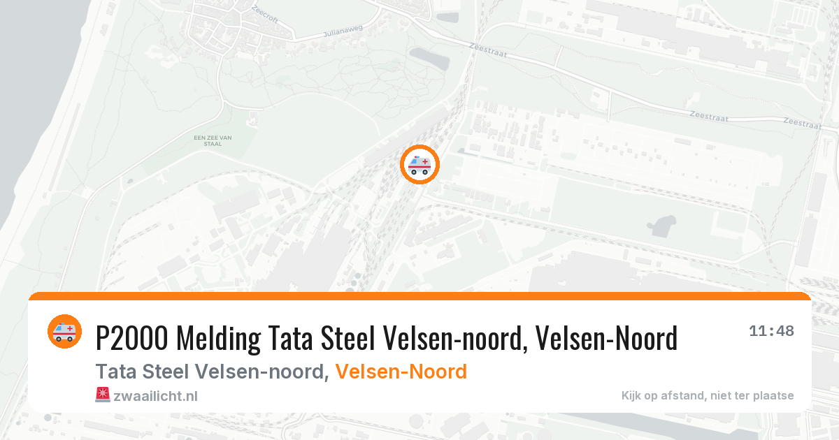 P2000 Melding Tata Steel Velsen-noord, Velsen-Noord — 3 apr 2026