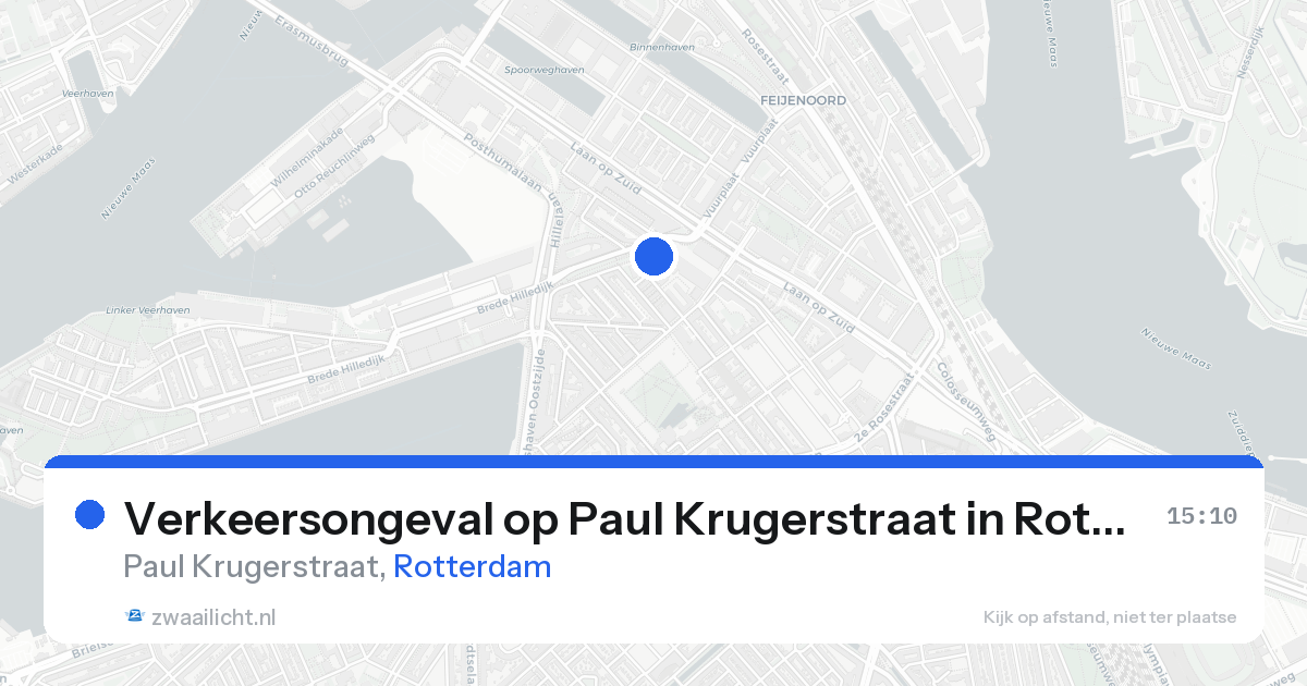 Verkeersongeval op Paul Krugerstraat in Rotterdam — 18 aug 2026
