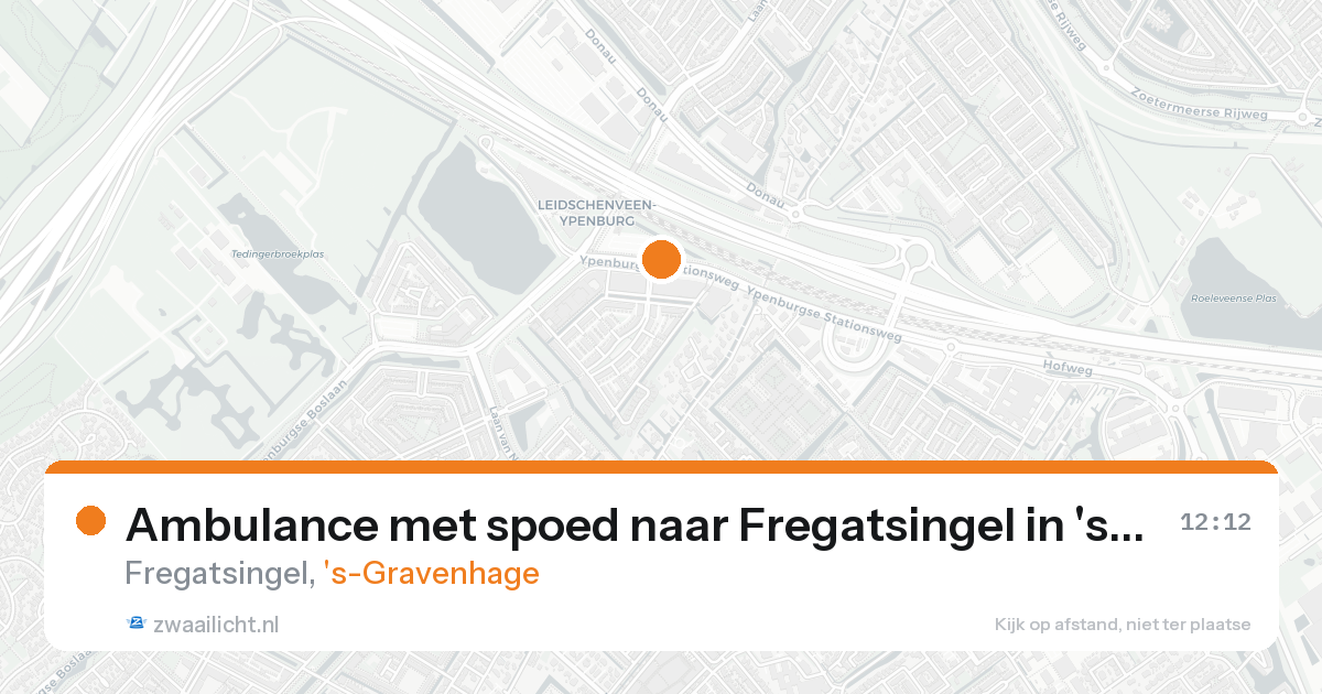 Ambulance met spoed naar Fregatsingel in 's-Gravenhage — 24 aug 2026