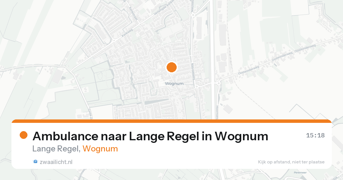 Ambulance naar Lange Regel in Wognum — 7 feb 2026