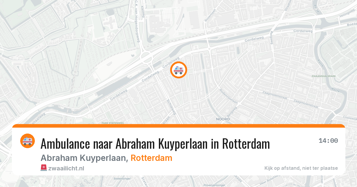 Ambulance naar Abraham Kuyperlaan in Rotterdam — 23 jun 2026