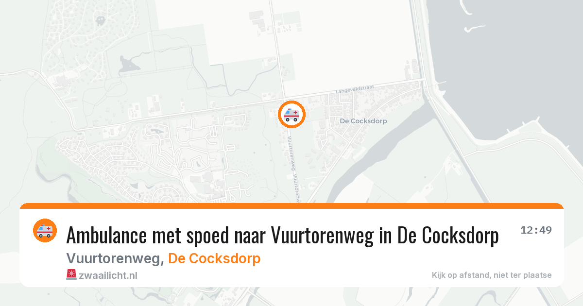 Ambulance met spoed naar Vuurtorenweg in De Cocksdorp — 11 jun 2026