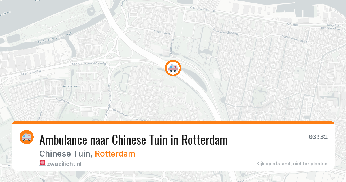 Ambulance naar Chinese Tuin in Rotterdam — 15 jul 2026