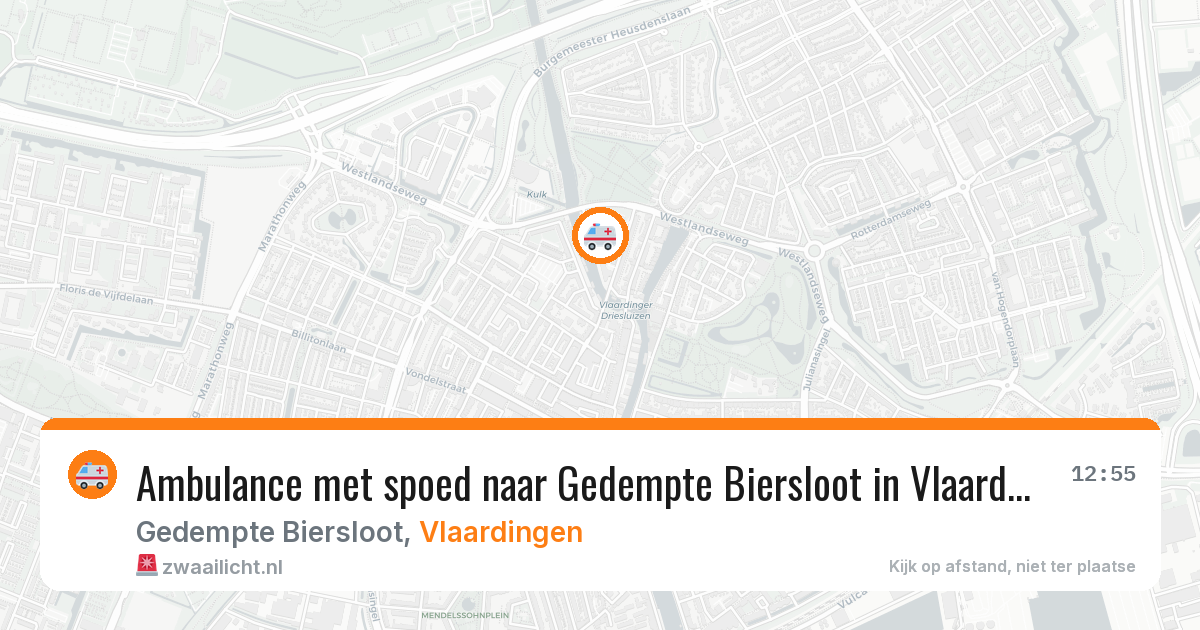 Ambulance met spoed naar Gedempte Biersloot in Vlaardingen — 29 jun 2026
