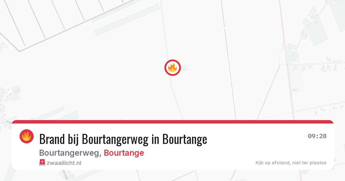 Brand bij Bourtangerweg in Bourtange — 6 aug 2026