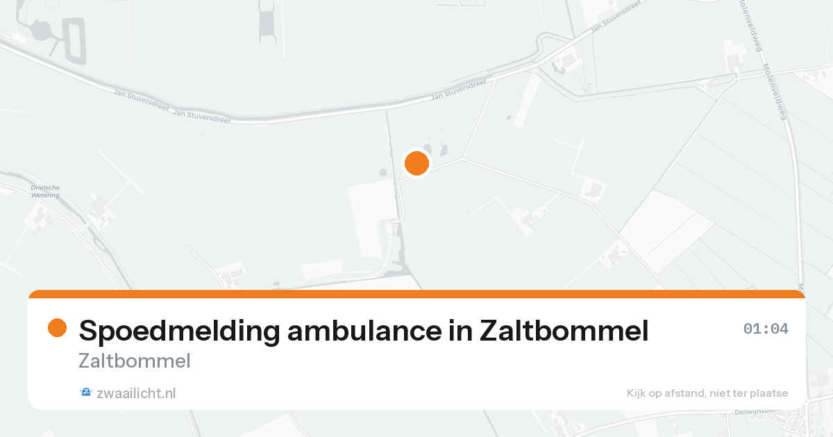Spoedmelding ambulance in Zaltbommel — 21 jun 2026
