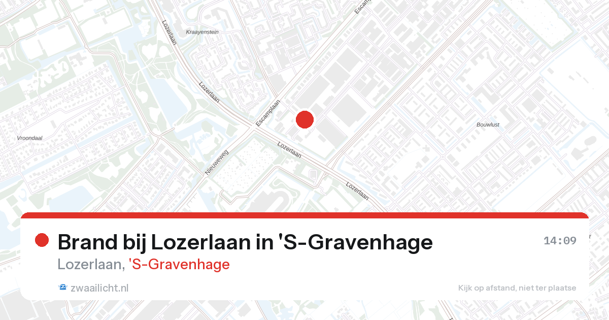 Brand bij Lozerlaan in 'S-Gravenhage — 26 aug 2026