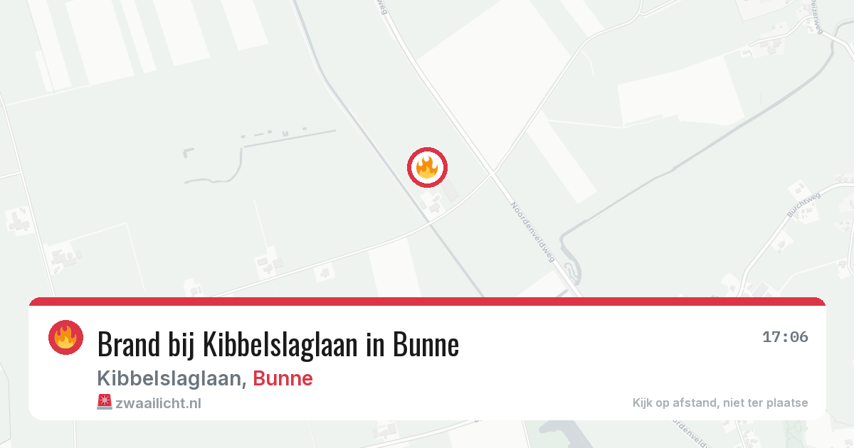 Brand bij Kibbelslaglaan in Bunne — 28 mei 2026