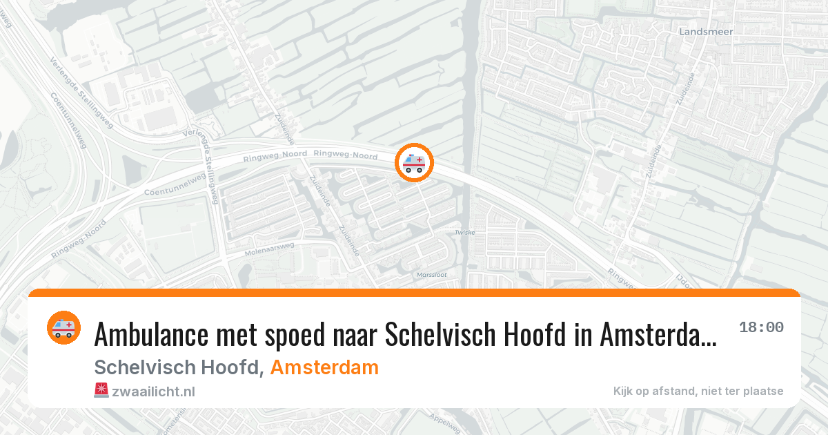 Ambulance met spoed naar Schelvisch Hoofd in Amsterdam — 4 jun 2026