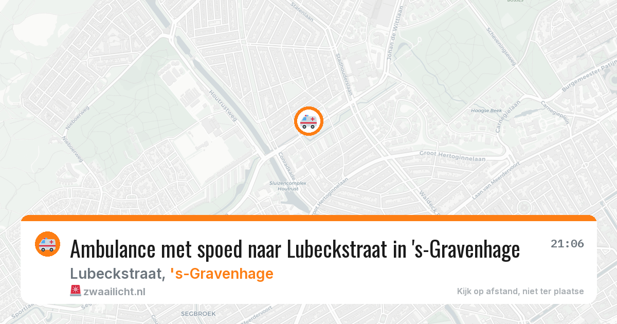 Ambulance met spoed naar Lubeckstraat in 's-Gravenhage — 1 jul 2026