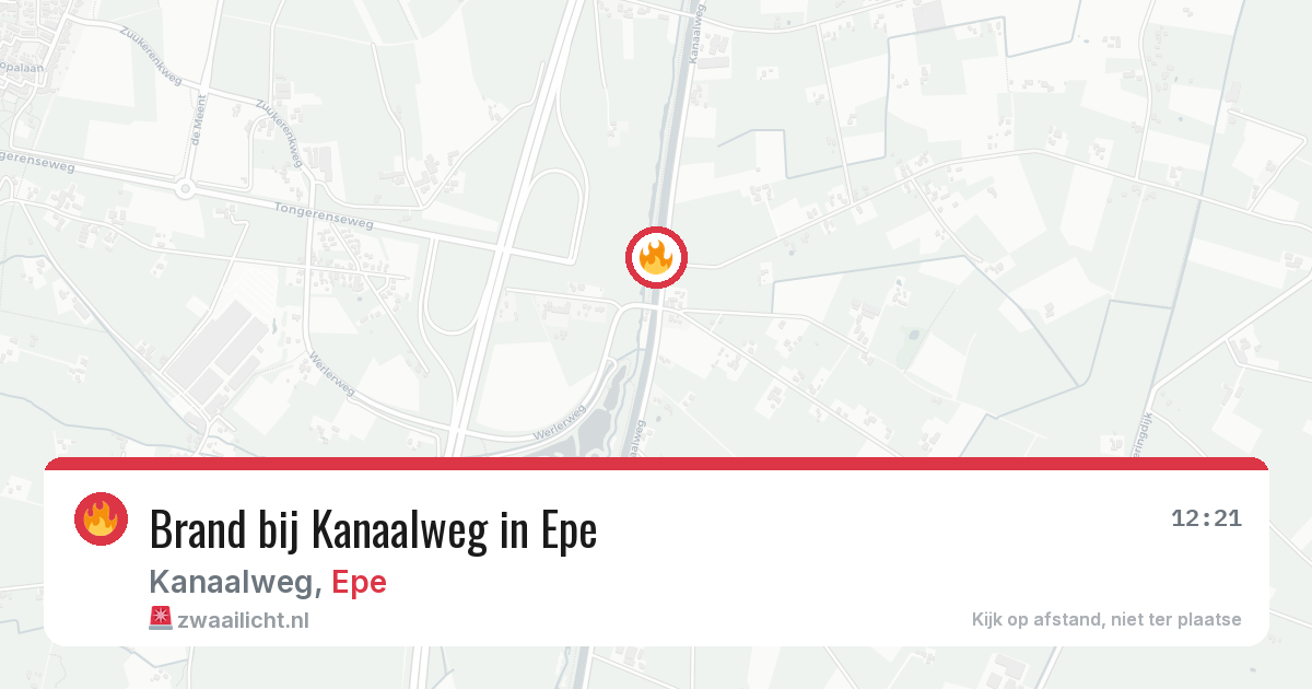 Brand bij Kanaalweg in Epe — 20 jun 2026