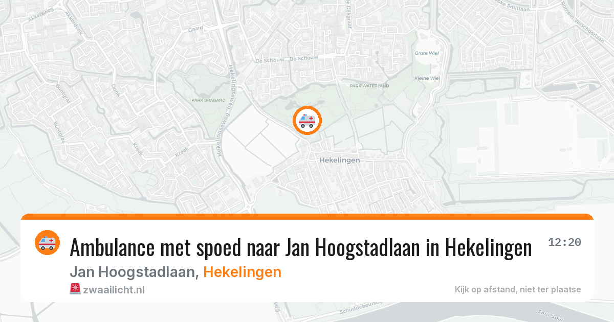 Ambulance met spoed naar Jan Hoogstadlaan in Hekelingen — 24 jun 2026