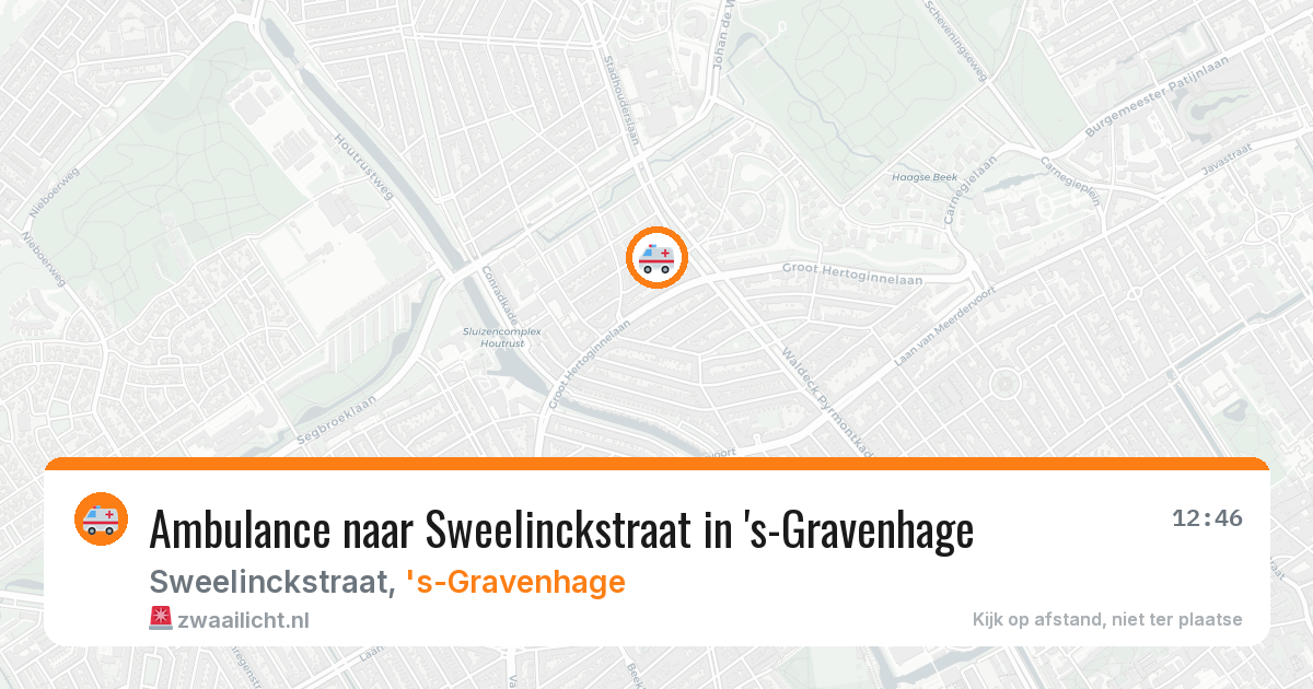 Ambulance naar Sweelinckstraat in 's-Gravenhage — 4 aug 2026