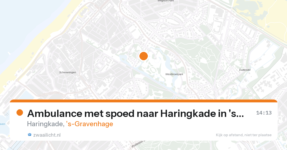 Ambulance met spoed naar Haringkade in 's-Gravenhage — 28 aug 2026