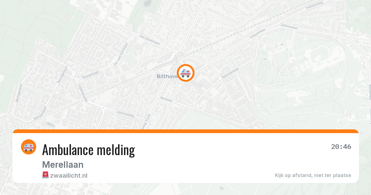 Ambulance melding — 21 apr 2026
