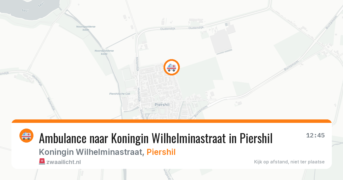Ambulance naar Koningin Wilhelminastraat in Piershil — 27 jun 2026