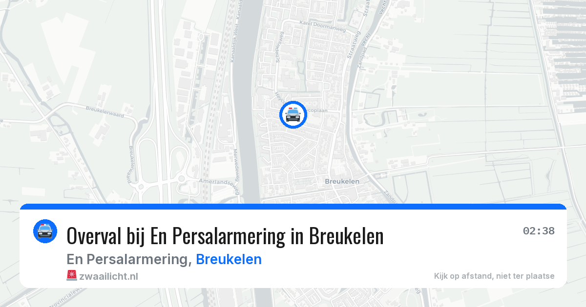 Overval bij En Persalarmering in Breukelen — 25 jun 2026