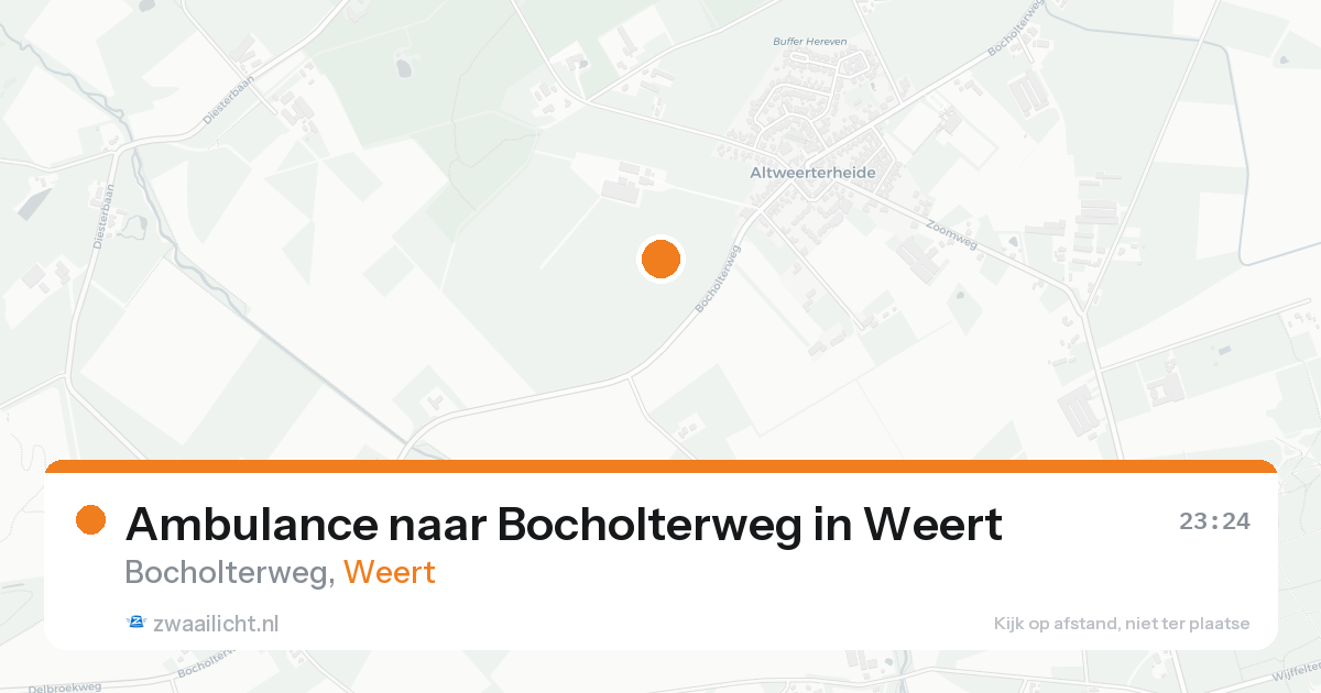 Ambulance naar Bocholterweg in Weert — 17 aug 2026