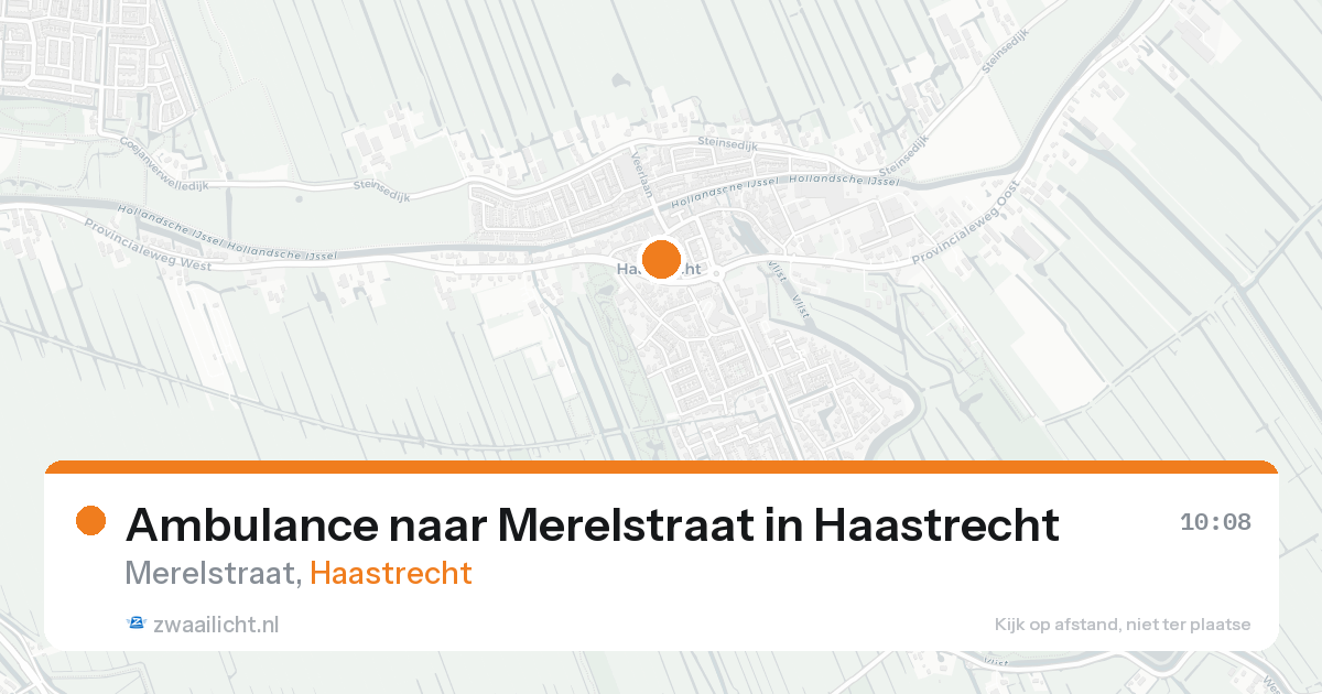 Ambulance naar Merelstraat in Haastrecht — 14 feb 2026