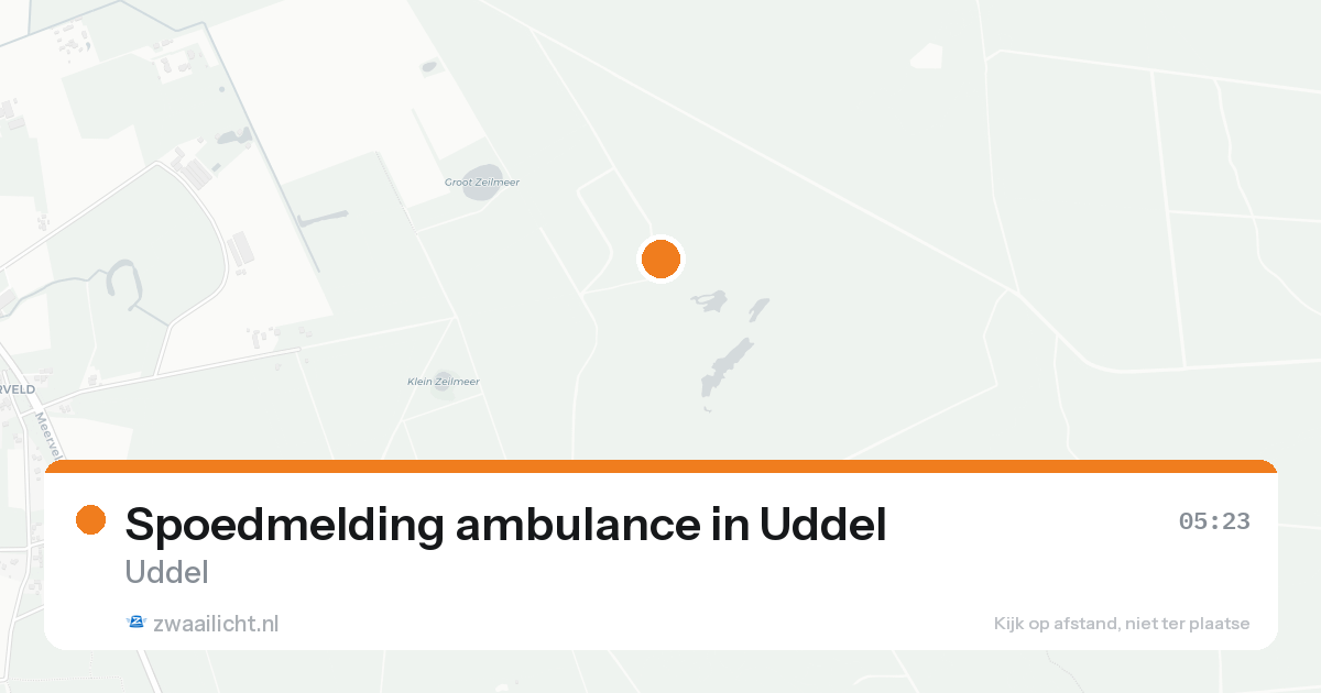 Spoedmelding ambulance in Uddel — 15 aug 2026