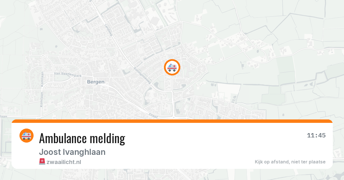 Ambulance melding — 15 jun 2026