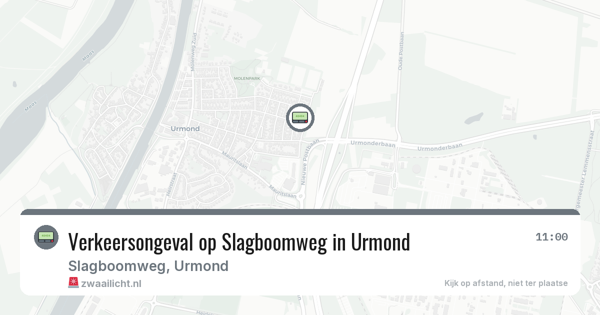 Verkeersongeval op Slagboomweg in Urmond — 26 mei 2026