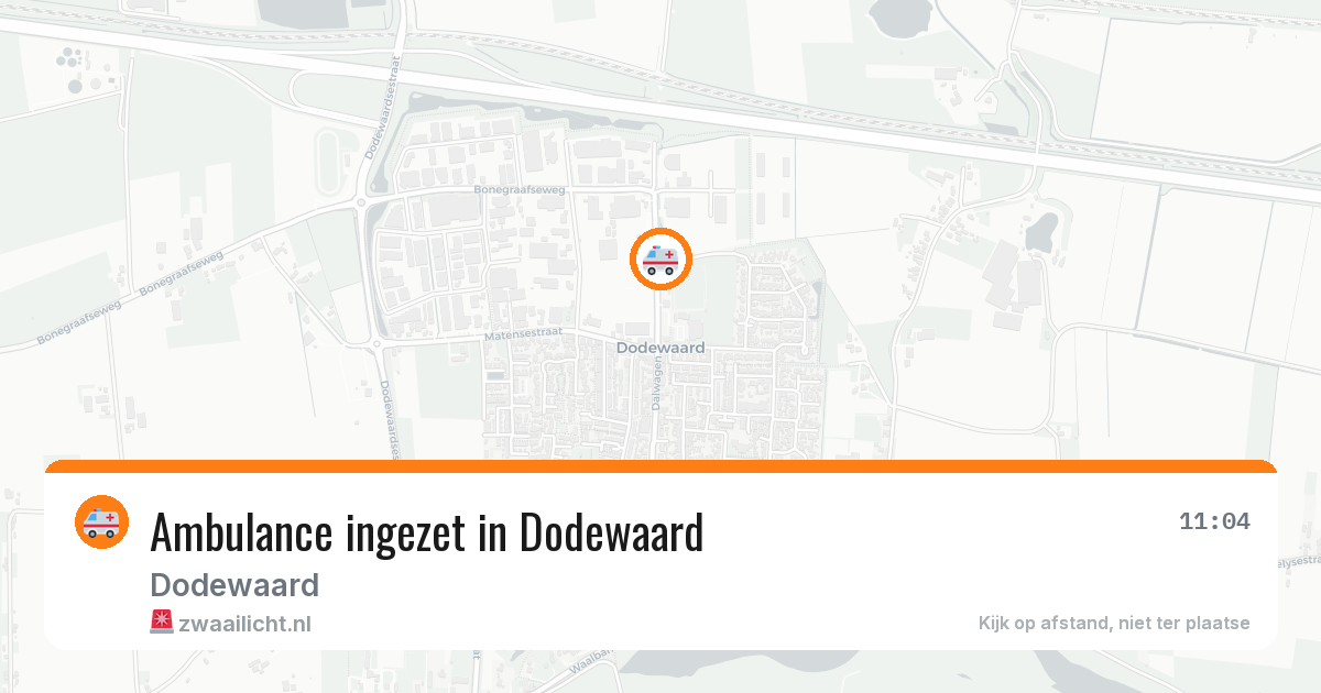 Ambulance ingezet in Dodewaard — 5 jun 2026