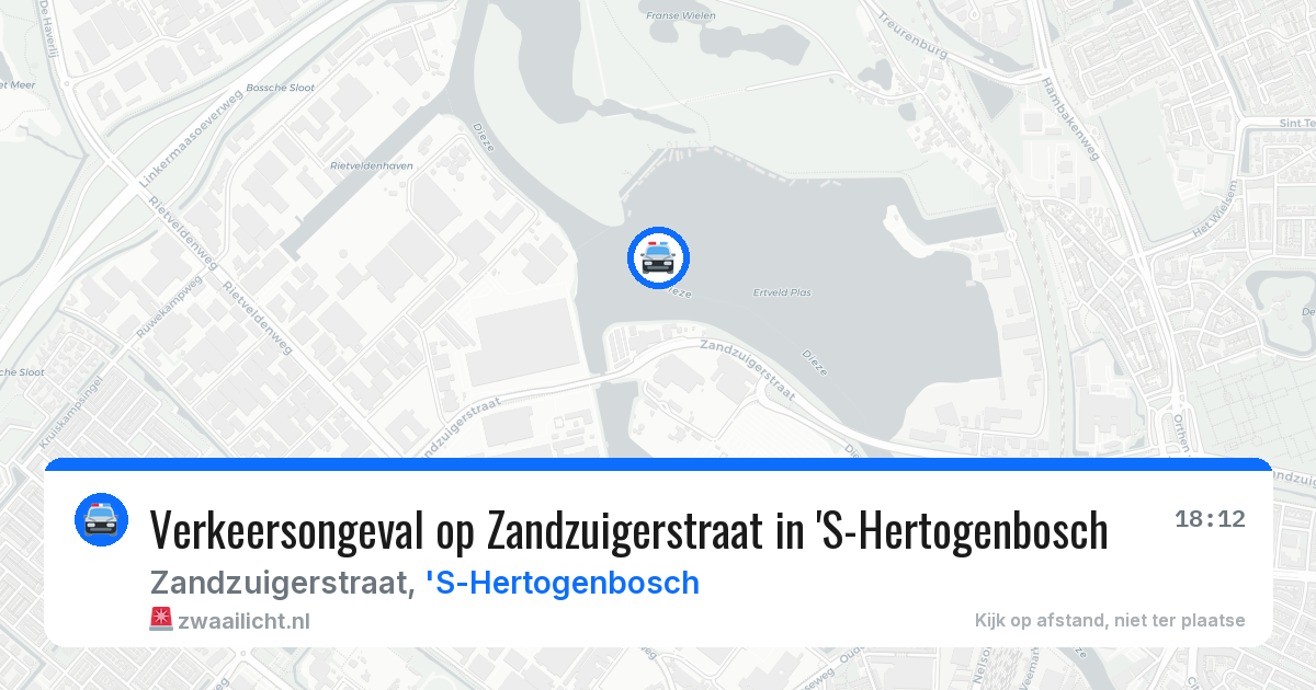 Verkeersongeval op Zandzuigerstraat in 'S-Hertogenbosch — 2 jul 2026