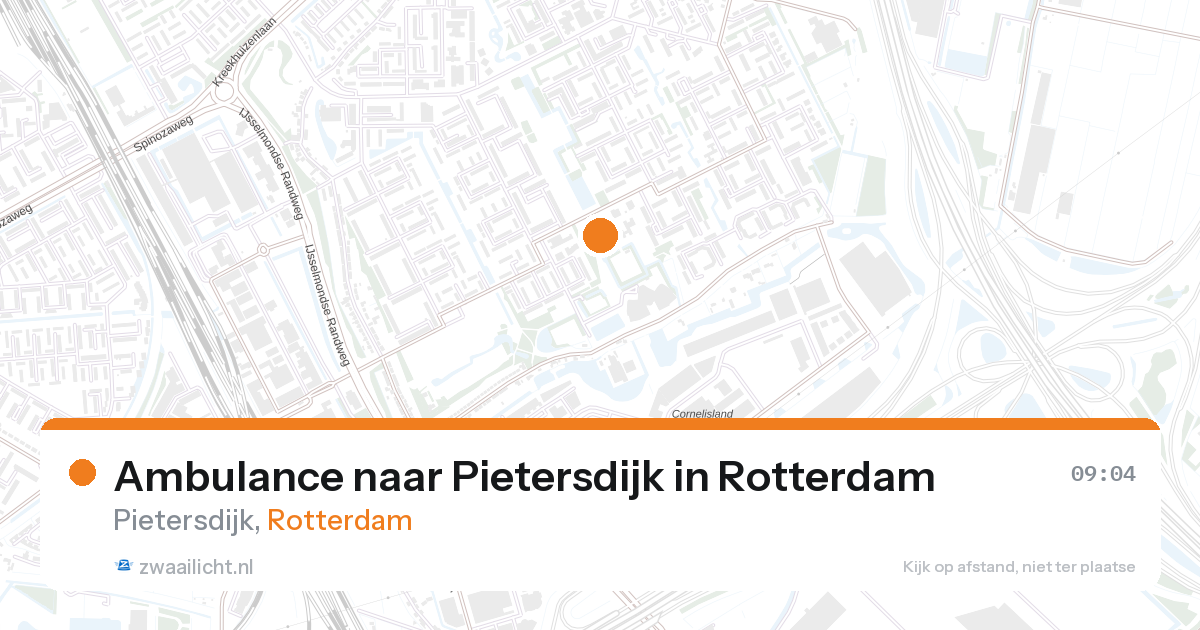 Ambulance naar Pietersdijk in Rotterdam — 27 aug 2026