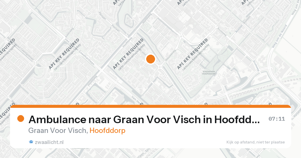 Ambulance naar Graan Voor Visch in Hoofddorp — 7 feb 2026