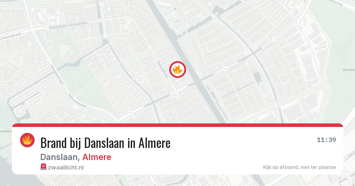 Brand bij Danslaan in Almere — 28 mei 2026