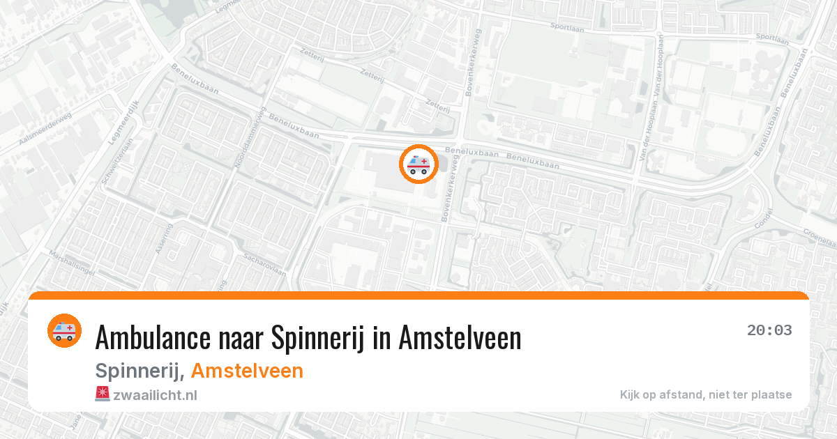 Ambulance naar Spinnerij in Amstelveen — 4 jun 2026
