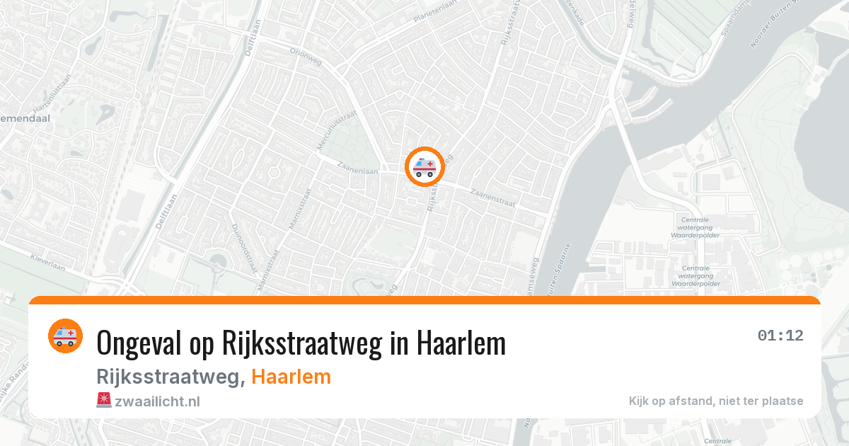 Ongeval op Rijksstraatweg in Haarlem — 18 apr 2026