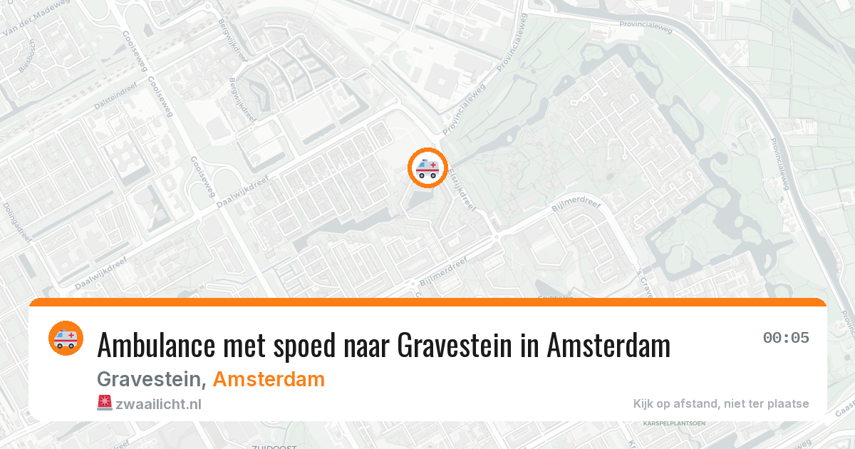 Ambulance met spoed naar Gravestein in Amsterdam — 29 jan 2026