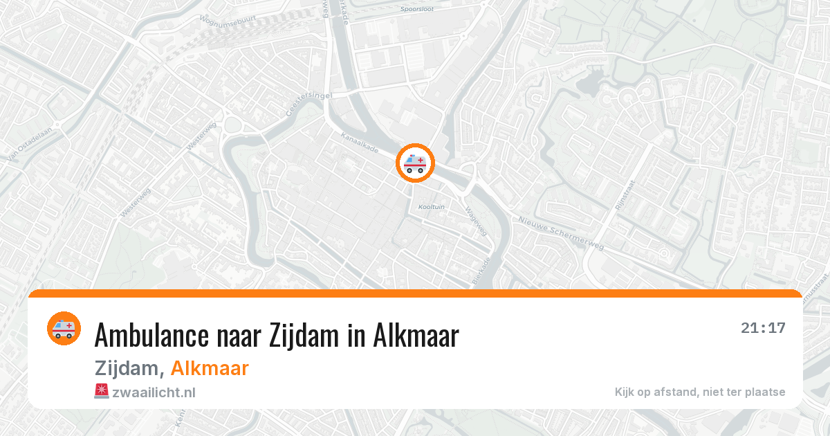 Ambulance naar Zijdam in Alkmaar — 9 aug 2026