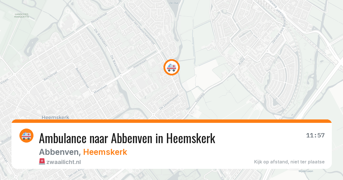 Ambulance naar Abbenven in Heemskerk — 27 jul 2026