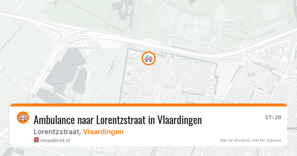 Ambulance naar Lorentzstraat in Vlaardingen — 24 mei 2026