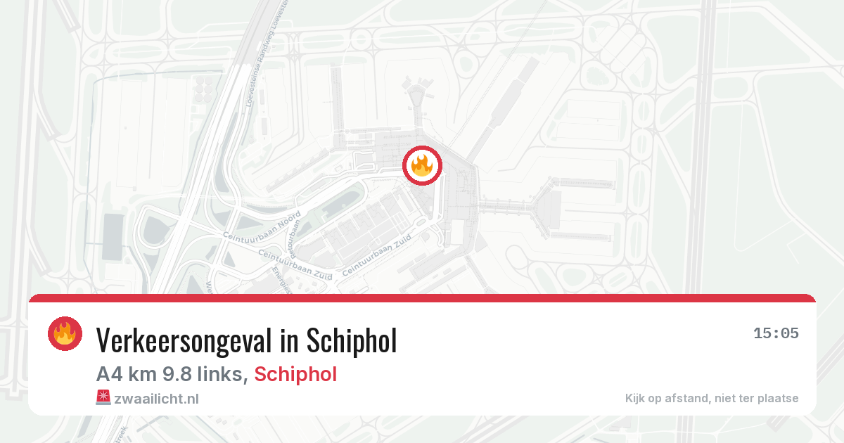 Verkeersongeval in Schiphol — 26 mrt 2026