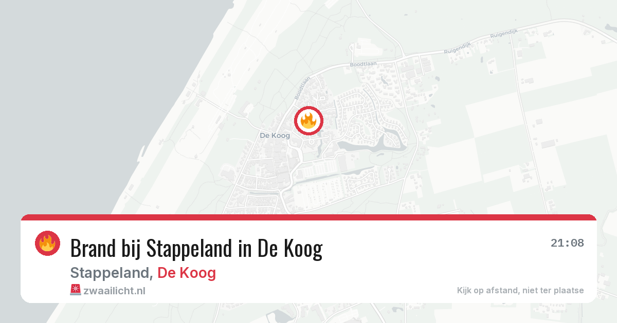 Brand bij Stappeland in De Koog — 5 jun 2026