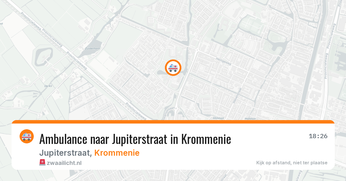Ambulance naar Jupiterstraat in Krommenie — 26 jun 2026