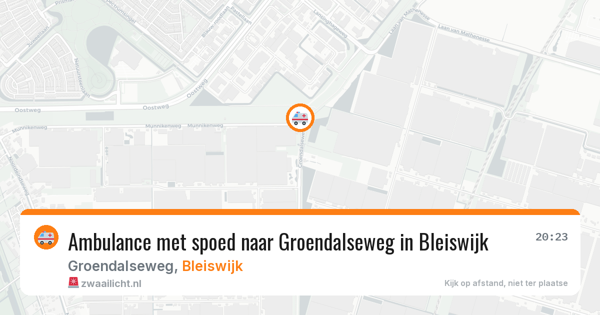 Ambulance met spoed naar Groendalseweg in Bleiswijk — 25 jun 2026
