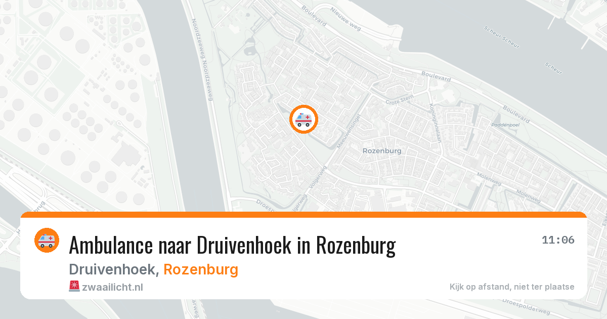 Ambulance naar Druivenhoek in Rozenburg — 6 mei 2026